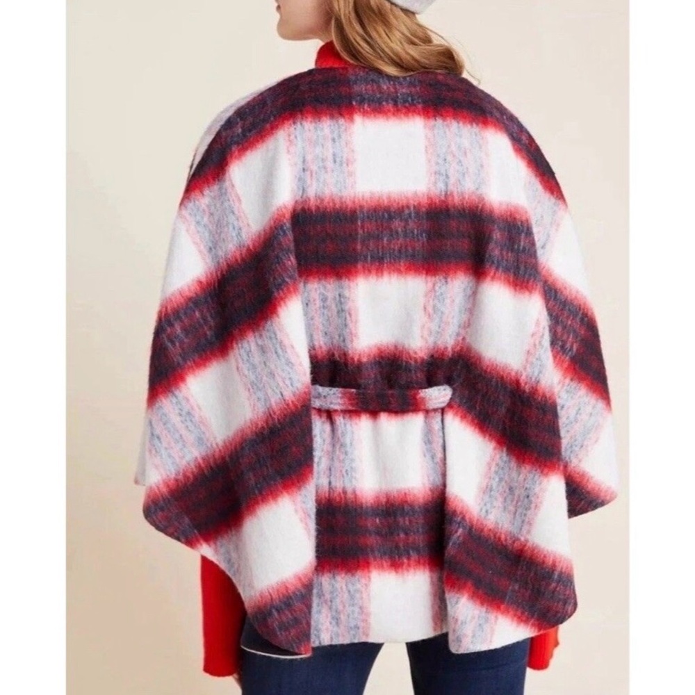 ✨HP✨NWT Anthropologie Andersen & Lauth Brushed Wool Johanna Capelet Poncho - Picture 3 of 6